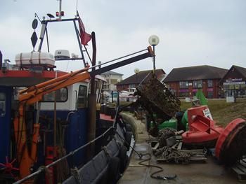 Carried out Ploughing in and around the locks at Sovereign marina 